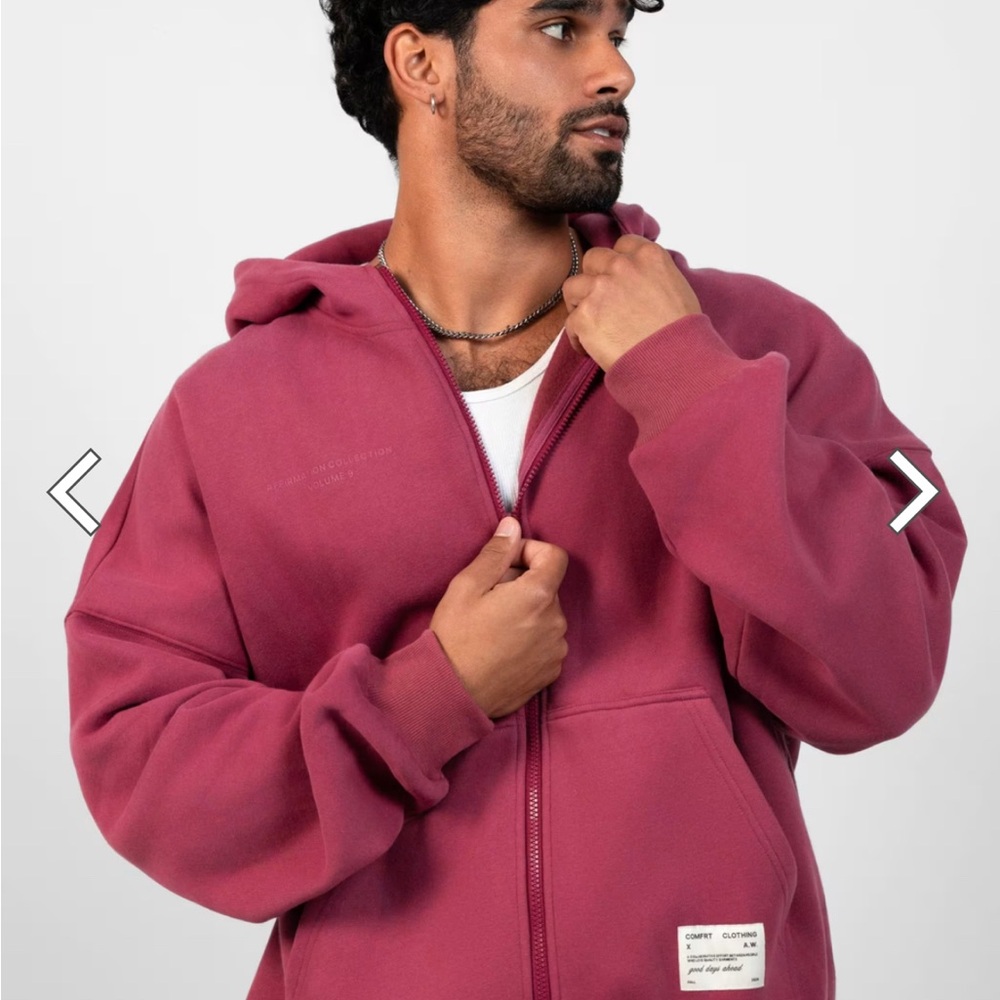 Comfrt affirmation zip up hoodie